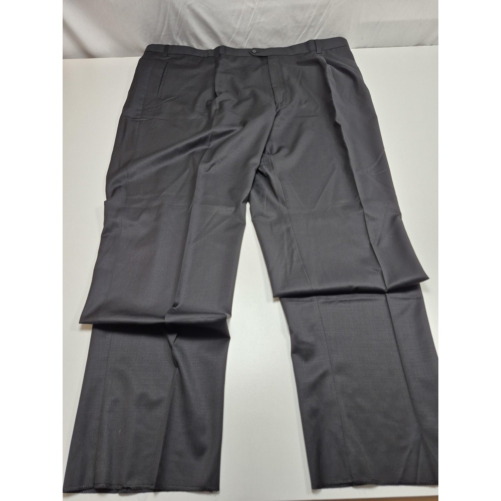 Tallia Dress Pants Mens 54x36 Gray Wool Flat Front Straight Classic Fit NWT